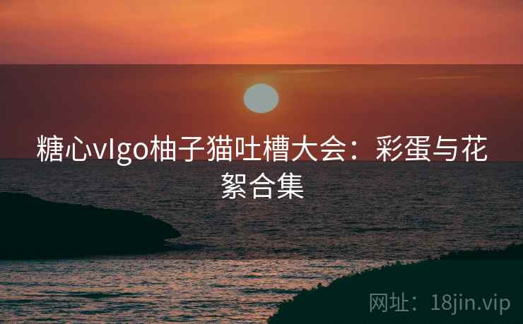 糖心vIgo柚子猫吐槽大会：彩蛋与花絮合集